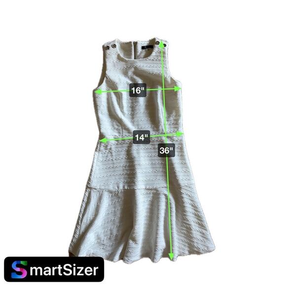 TOMMY HILFIGER Button-Trimmed Jacquard-Knit Fit & Flare Dress - Size 2 NWT - Picture 15 of 16